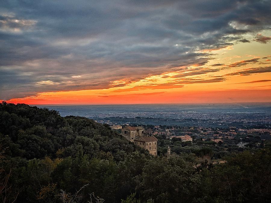 Tramonto da Frascati - Sunset from Frascati - Frascatti, Italia ...