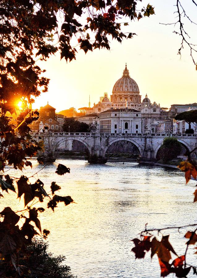 Tramonto - Lungo Tevere - Roma Photograph By David R Perry