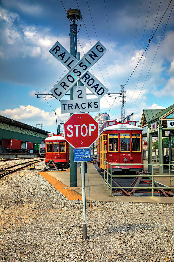 Trams, New Orleans, Louisiana Digital Art by Claudia Uripos
