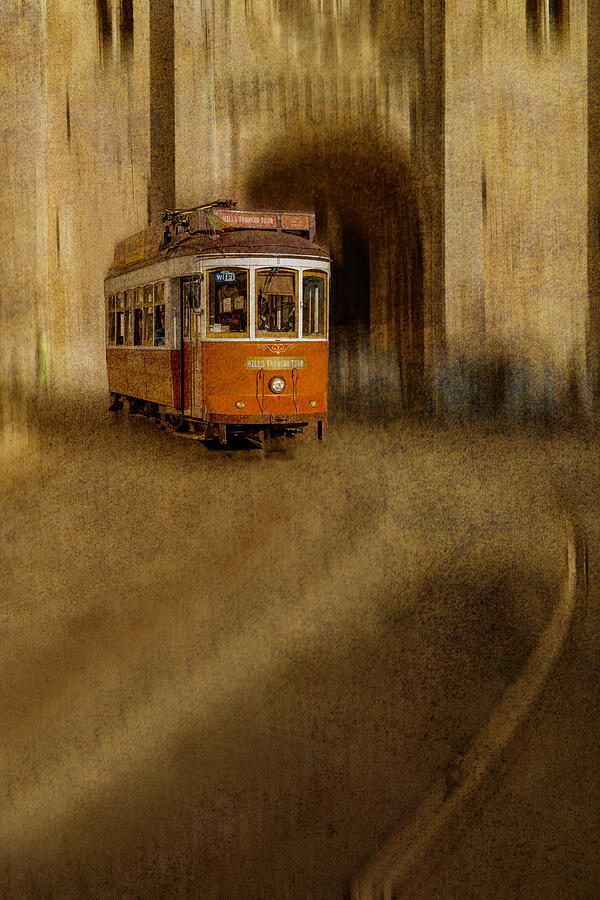 Transportation Photograph - Tramway In Alfama by Isabelle Dupont