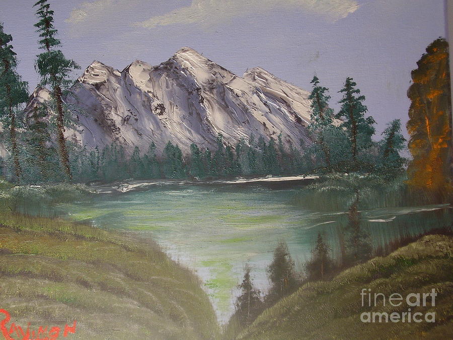 Tranquil Lake - 016 Painting by Raymond G Deegan