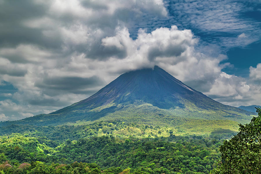 Tranquil Storm Arenal Volcano Photograph