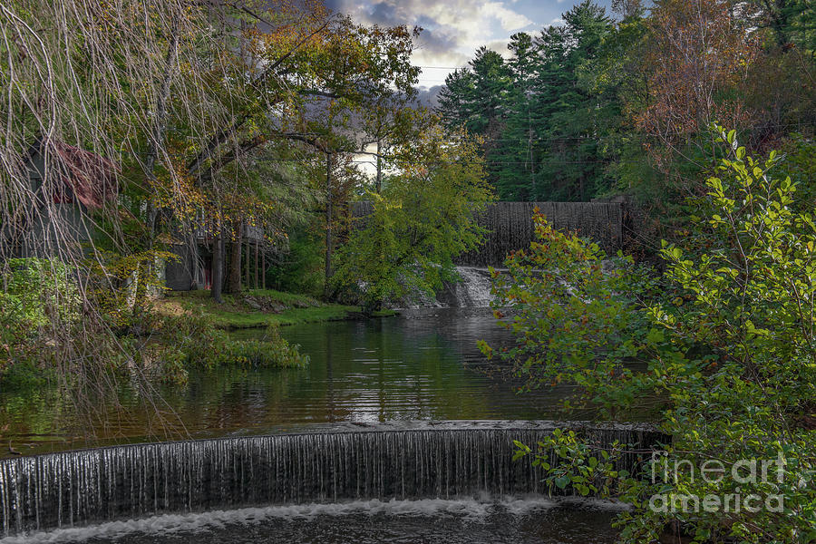 Tranquil Waterfall Sounds - Flat Rock North Carolina Photograph