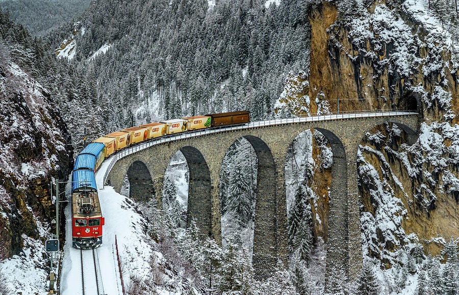 Train Photograph - Transalpine by Andreas Agazzi