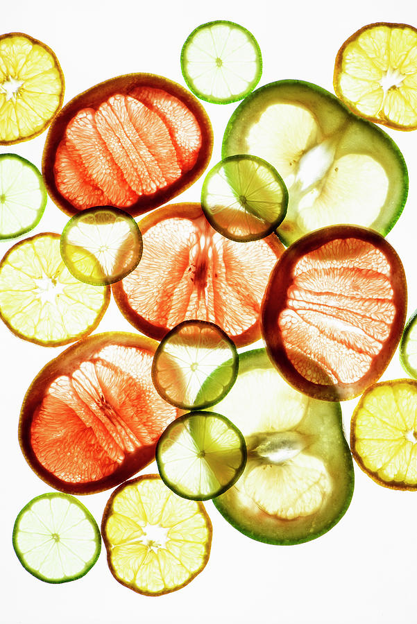 Transculent Citrus Fruit Slices Photograph by Justina Ramanauskiene
