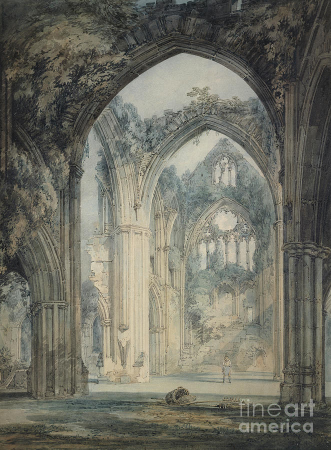 Transept Of Tintern Abbey, Monmouthshire, C. 1794 Painting by Joseph Mallord William Turner