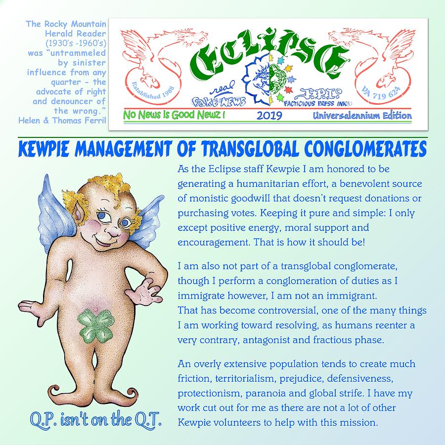 Transglobal Kewpie Mixed Media by Dawn Sperry