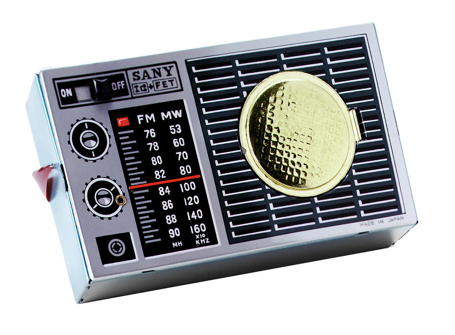 Vintage Drawing - Transistor Portable Radio by CSA Images