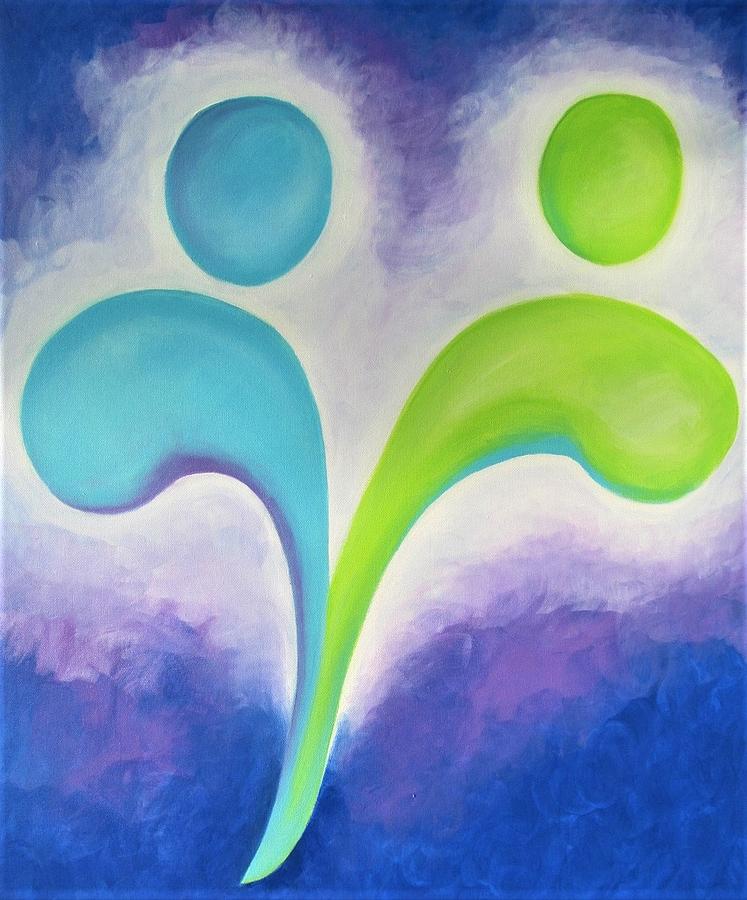 Abstract Painting - Transition...quick by Jennifer Hannigan-Green