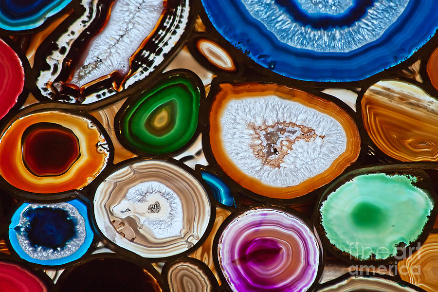 Translucent Photograph - Translucent Mosaic Made With Slices by Natali Glado Translucent Photograph - Translucent Mosaic Made With Slices by Natali Glado