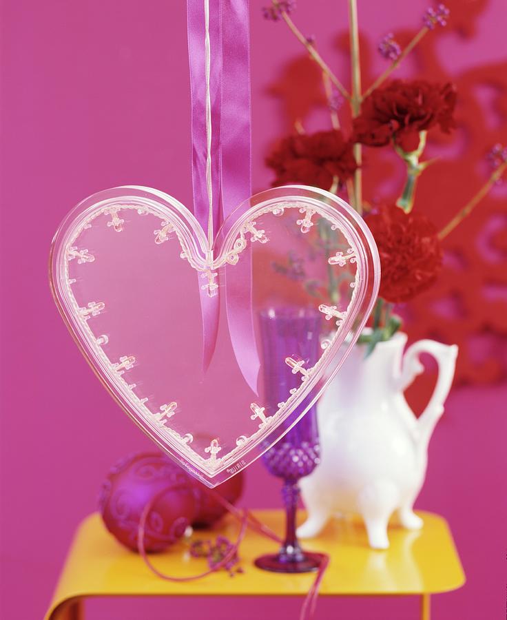 Transparent Love-heart As Festive Decoration Photograph by Matteo Manduzio