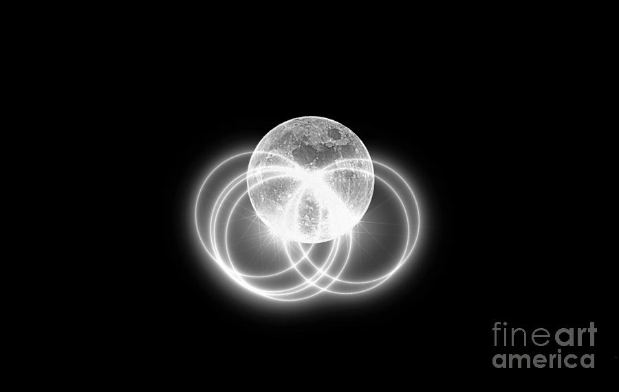 Transparent Moon Black and White by Patti Whitten Transparent Moon Black and White by Patti Whitten