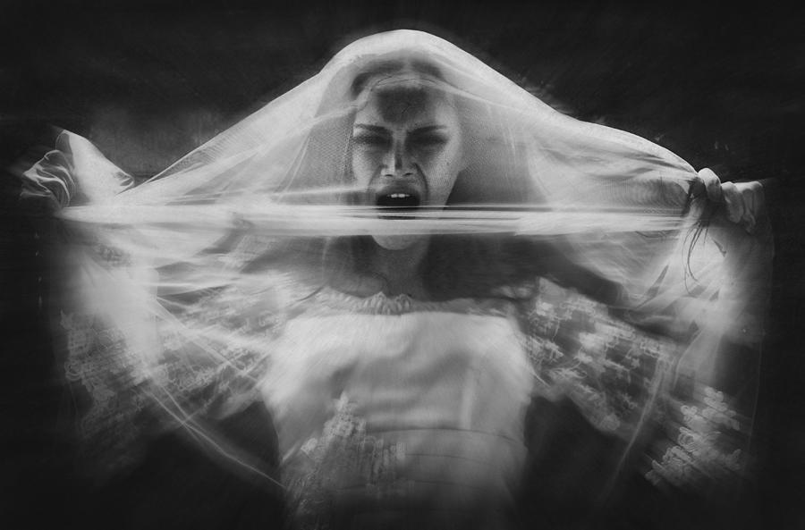 Black And White Photograph - Trapped by Rengga Marantica