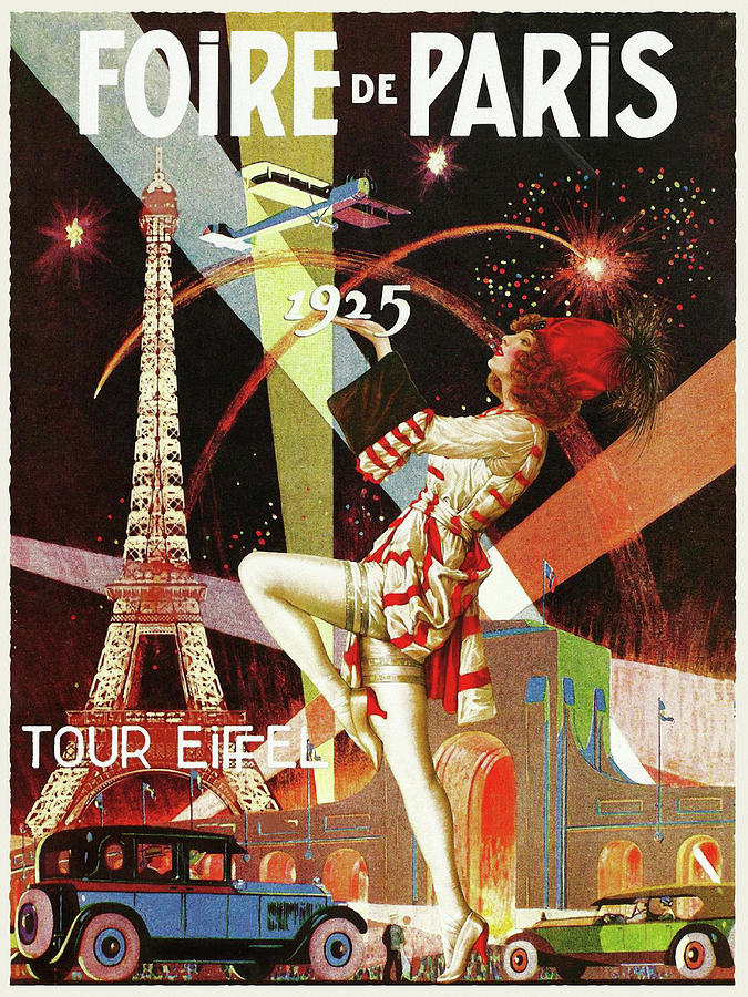 Eiffel Tower Mixed Media - Travel 0318 by Vintage Lavoie