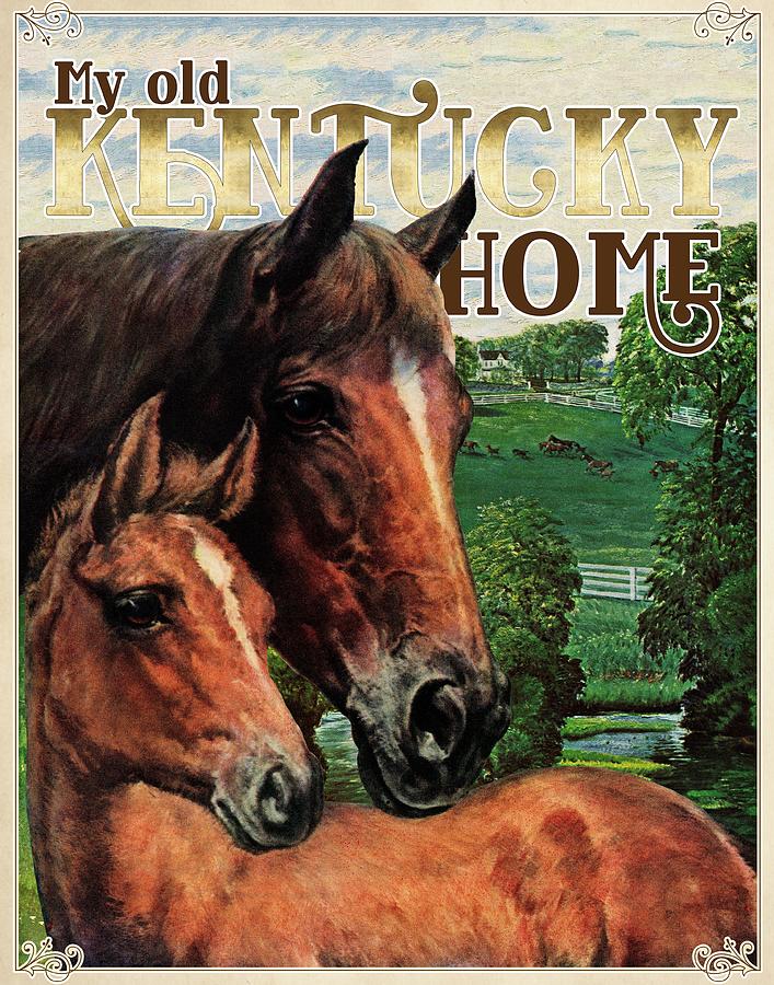 Travel Poster_kentucky Drawing by Francis Chase