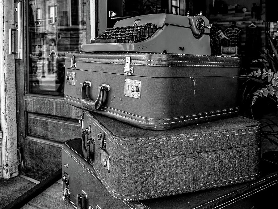 Traveler in Black and White Photograph by Kristine Hinrichs