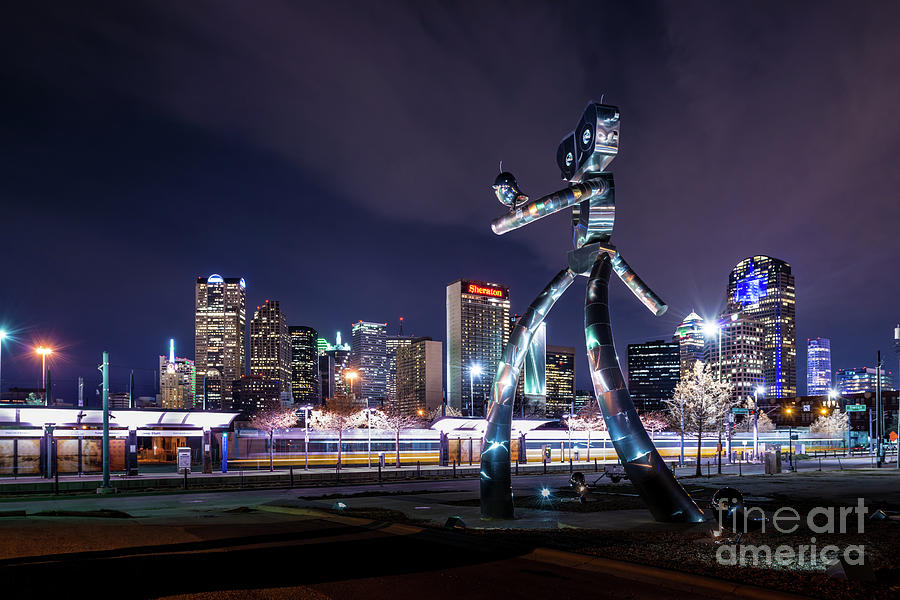 Dallas Photograph - Traveling Man Stepping Out After Dark by Bee Creek Photography - Tod and Cynthia
