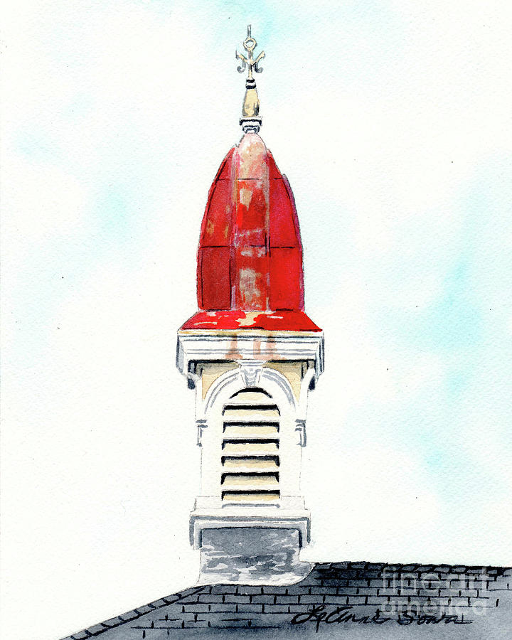 Traverse City Red Spire #1 Painting by LeAnne Sowa