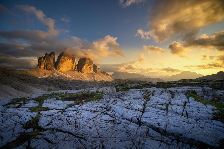 Tre Cime Sunset Photograph by Petr Kovar - Fine Art America