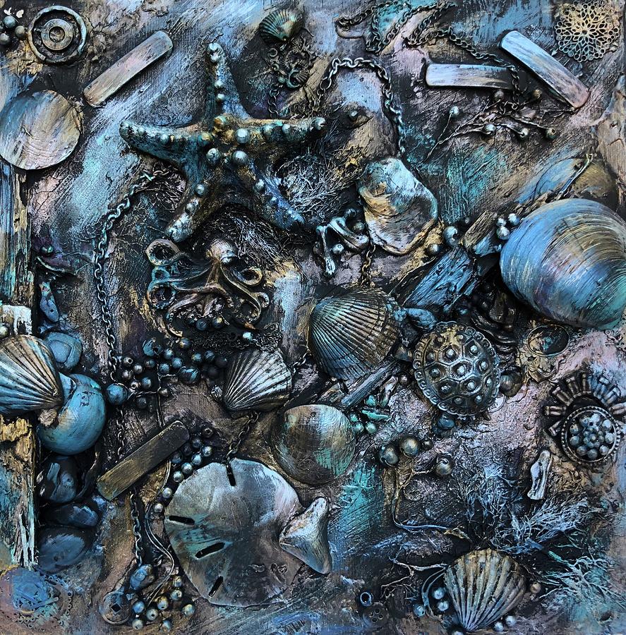 Metal Mixed Media - Treasures of the Deep by Dayna Lopez Metal Mixed Media - Treasures of the Deep by Dayna Lopez