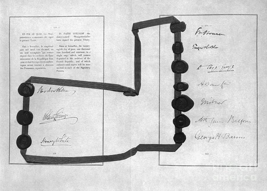 Treaty Of Versailles Photograph by Bettmann Treaty Of Versailles Photograph by Bettmann