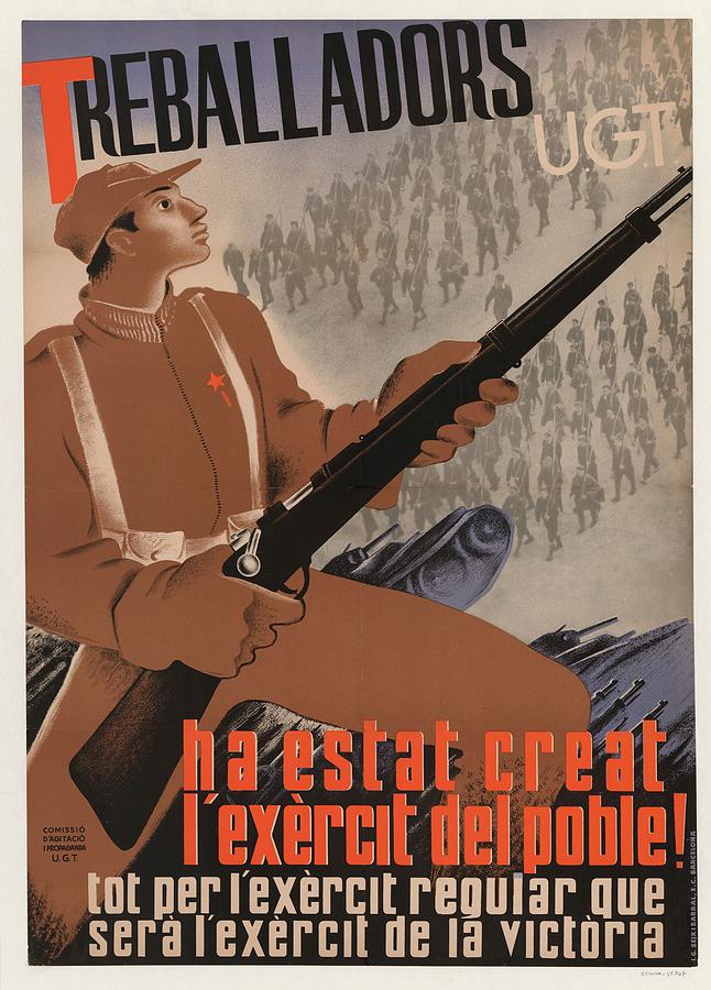 Propaganda Painting - Treballadors U.g.t by Unknown