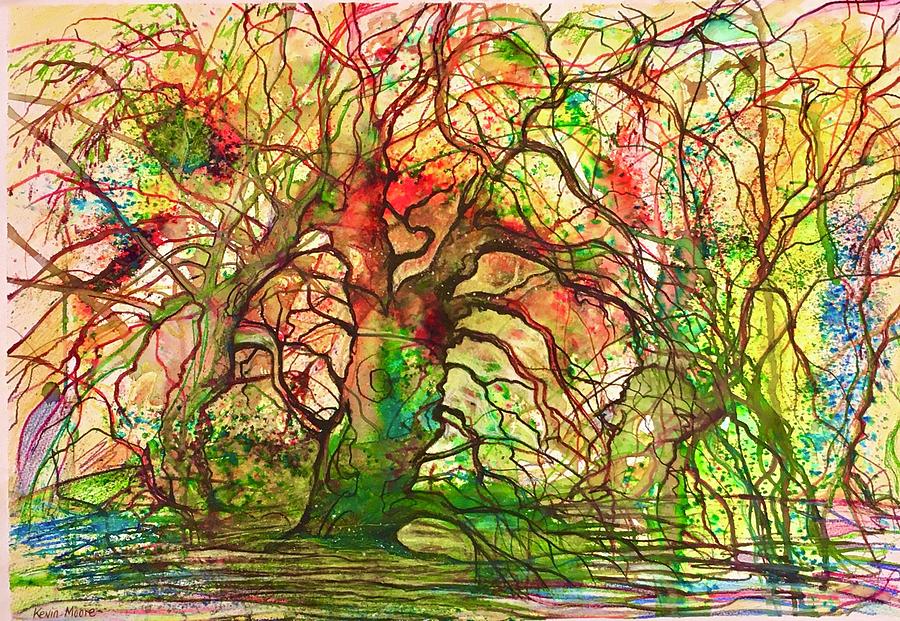 Tree Art  Painting by Kevin Derek Moore