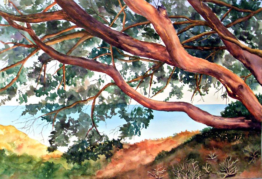 Tree by the Sea Painting by Beth Fontenot