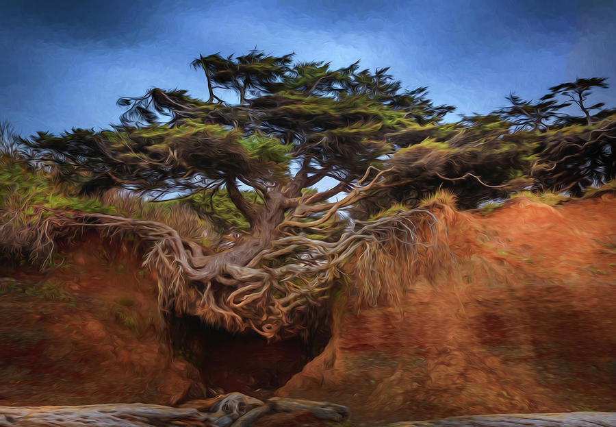Tree Cave 2 Painting by Mike Penney