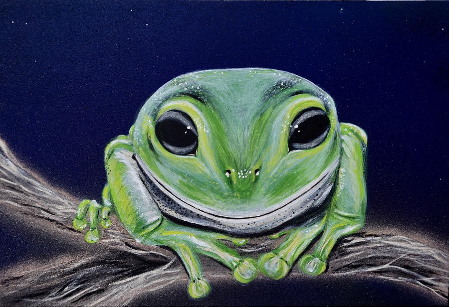 Tree Frog Painting By Linda Melchert Fine Art America