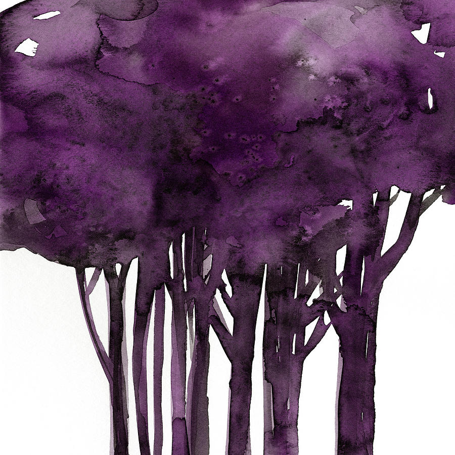 Tree Painting - Tree Impressions 1I by Kathy Morton Stanion