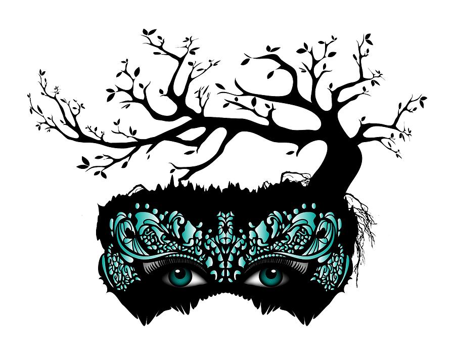 Tree Masquerade Digital Art by Serena King