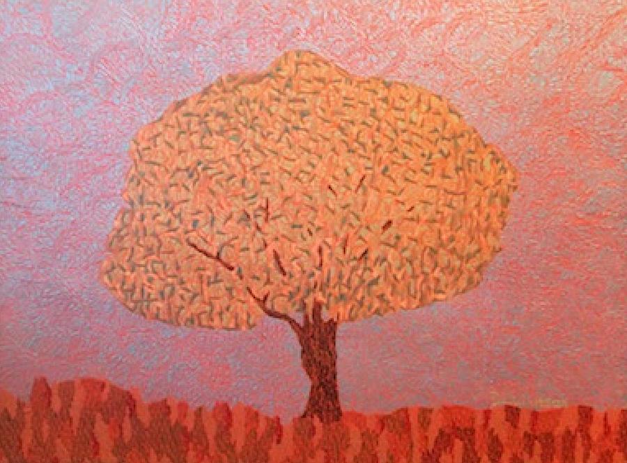 Tree of Burning Summer Painting by DLWhitson