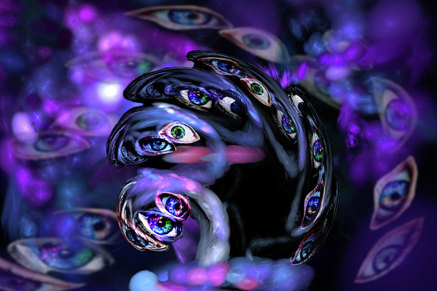 Tree of Eyes Digital Art by Lisa Yount