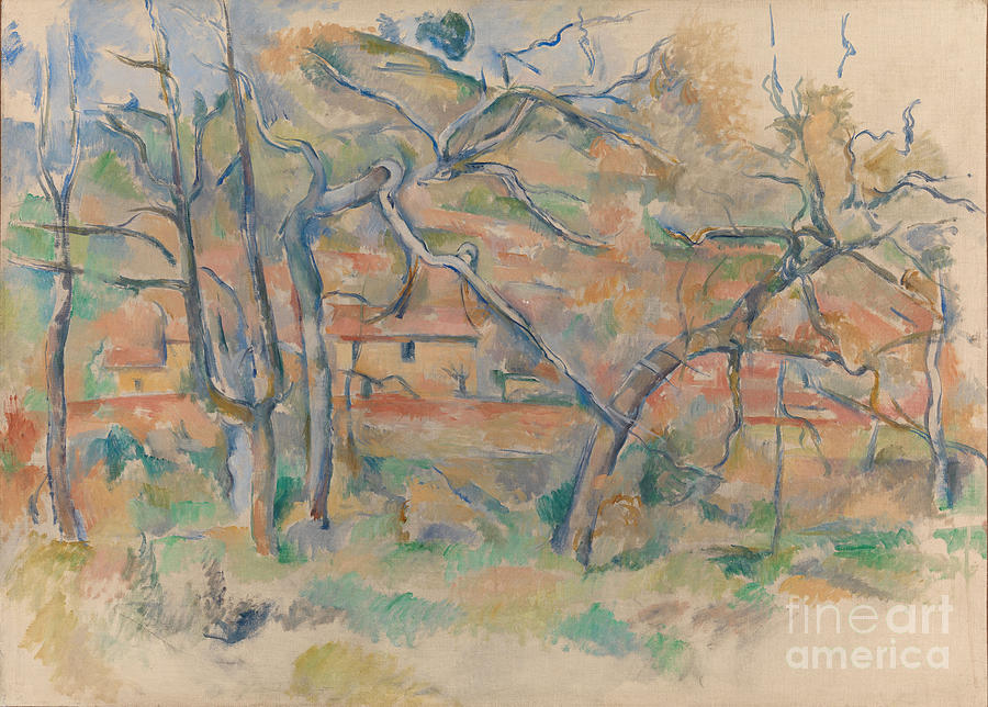 Trees And Houses, Provence. Artist Drawing by Heritage Images