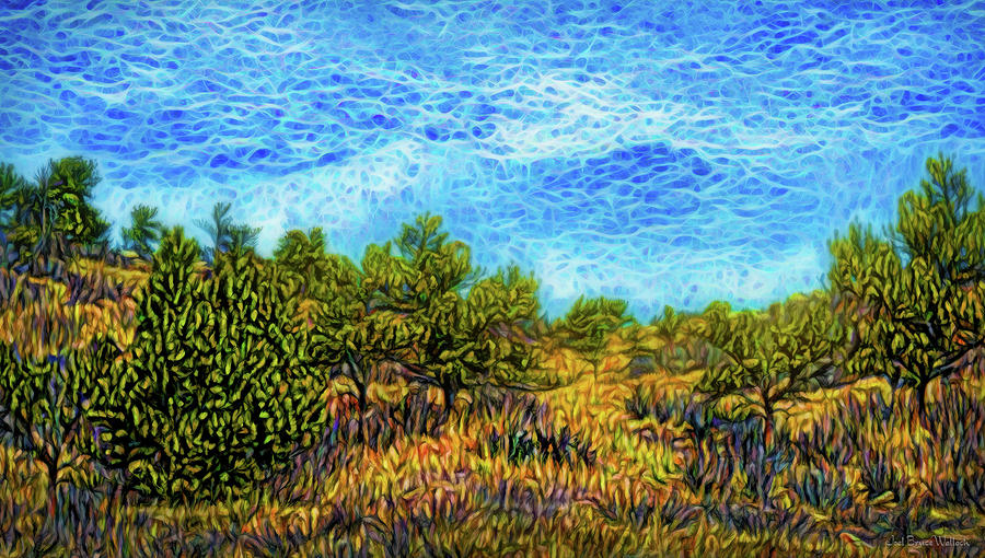 Trees In The Meadow Digital Art by Joel Bruce Wallach