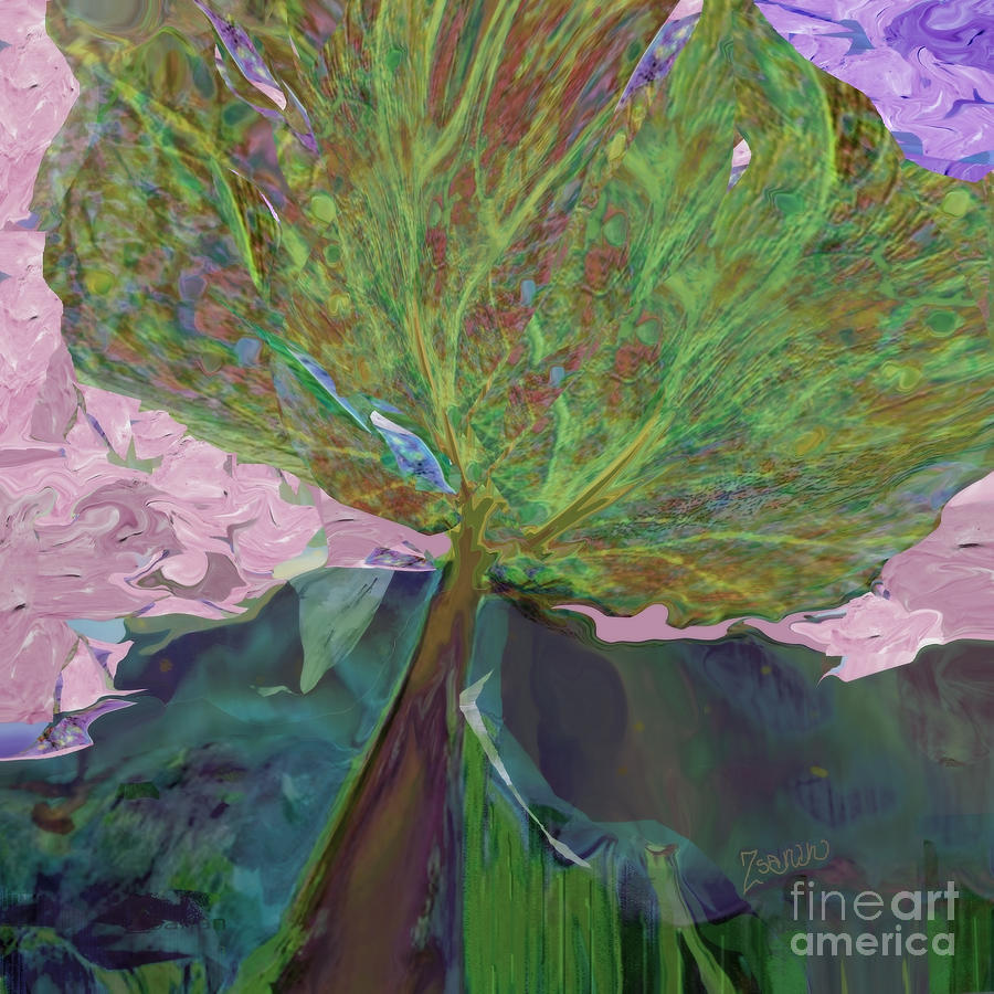 Trees Of Different Colors  We All Drink Water, No. 2 Mixed Media