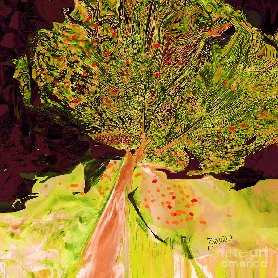 Trees Of A Different Color No.4 Mixed Media