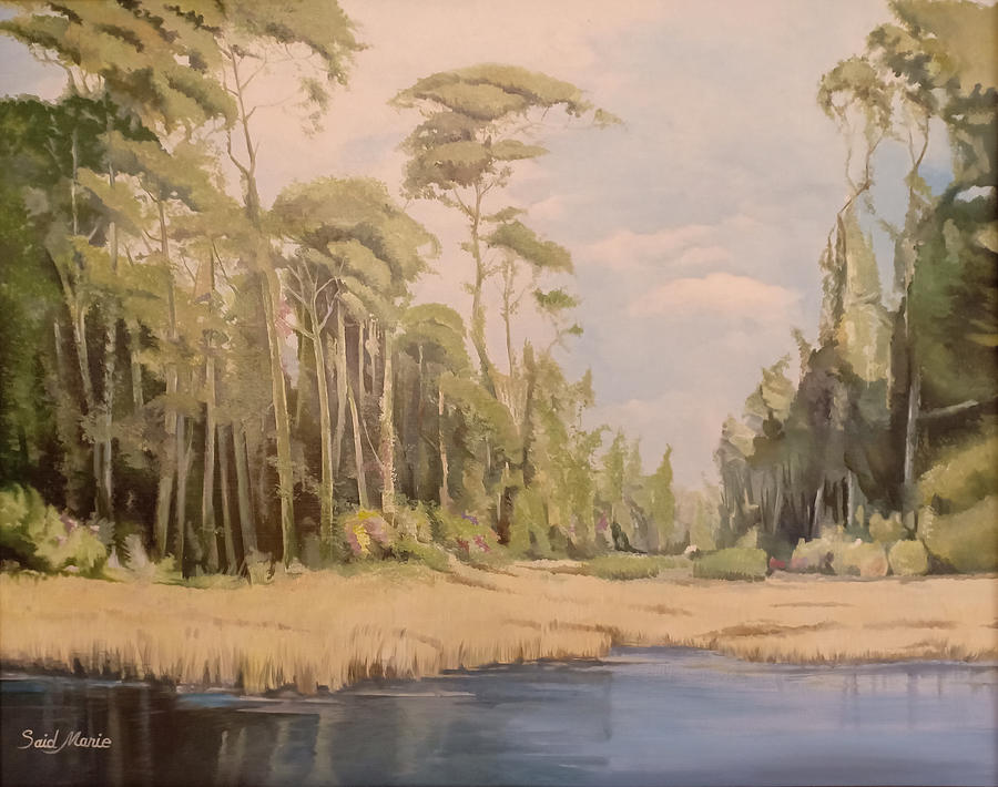 Tree Painting - Trees by Said Marie Tree Painting - Trees by Said Marie
