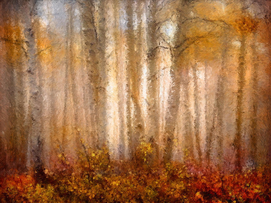 Trees Painting by Vart Studio