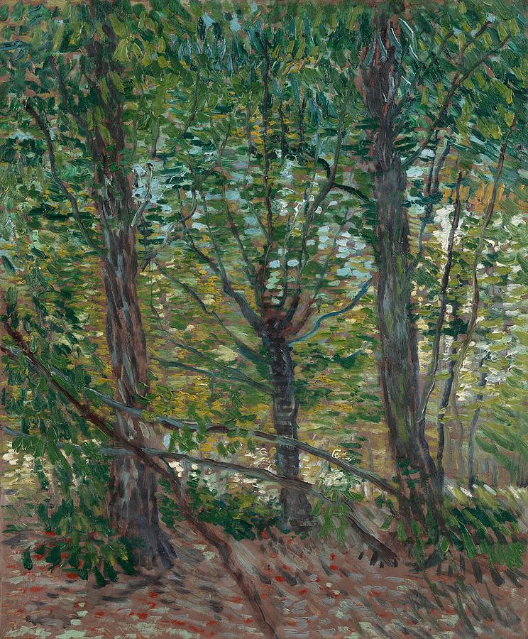 Trees. Painting by Vincent van Gogh -1853-1890-