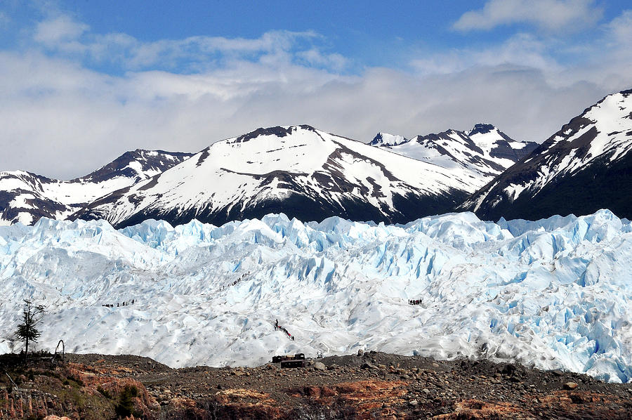 Trekking On The Glacier Photograph by Dedé Vargas