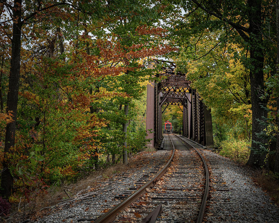 Trestle and Caboose horizontal Photograph by Hershey Art Images