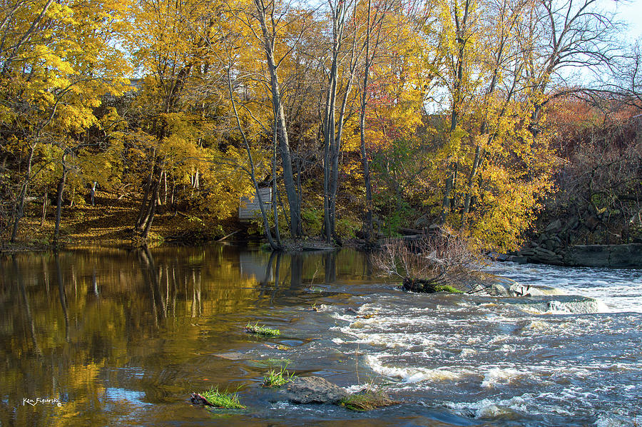 Trestle Hamilton  Michigan During Autumn 3 Photograph by Ken Figurski