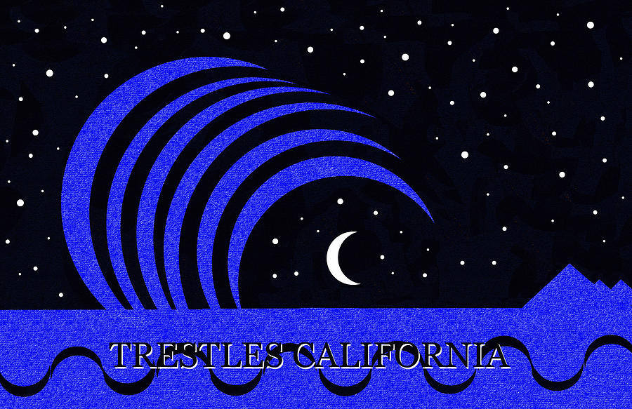 Summer Digital Art - Trestles California surfing art by David Lee Thompson