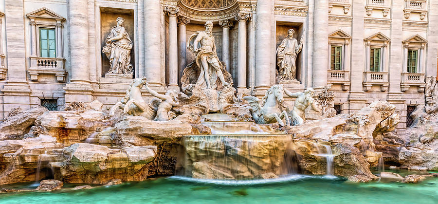Trevi Fountain Photograph by Harry B Brown