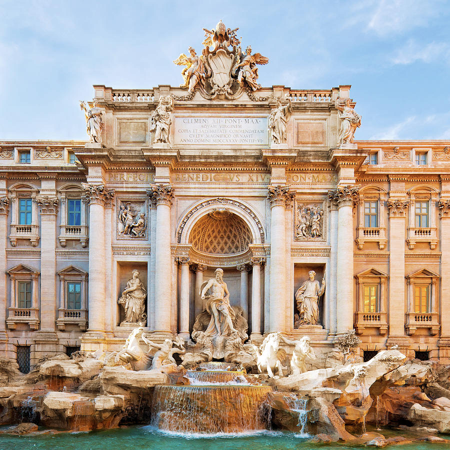 Trevi Fountain In Rome Photograph by Nikada