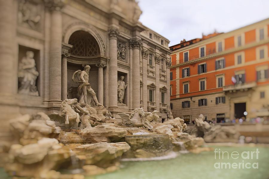 Trevi Fountain Magic - Rome Photograph by Mary Machare