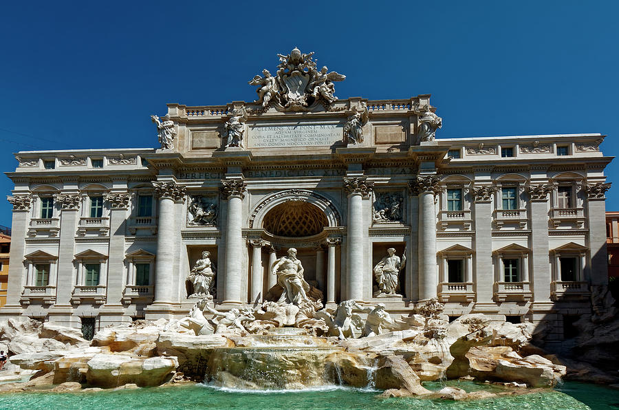 Spring Photograph - Trevi Fountain Rome by Sally Weigand