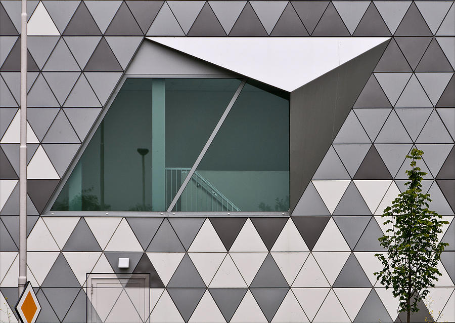 Architecture Photograph - Triangles by Henk Van Maastricht